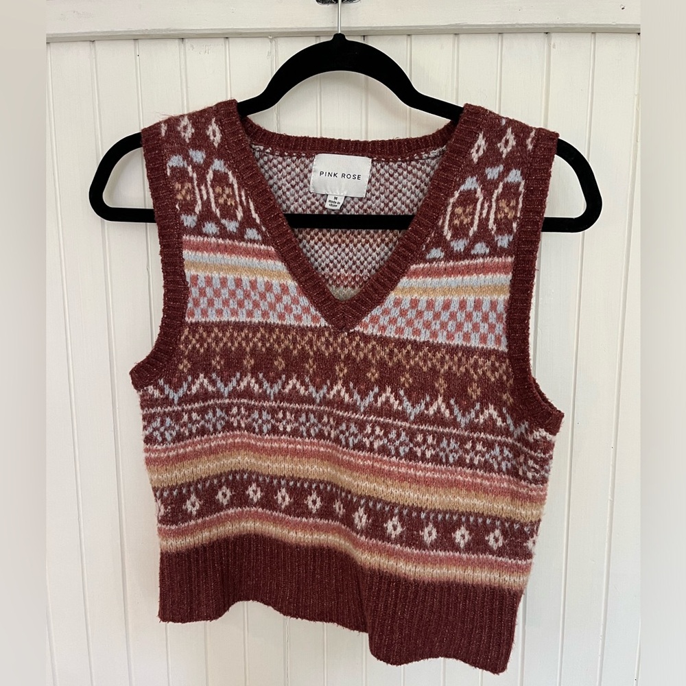 Pink Rose Vest